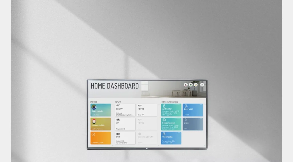 TV FHD 43 LM56 10 Home Dashboard Desktop v20