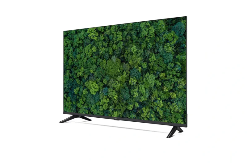 43UT7350-6LA UHD AI THINKQ side view
