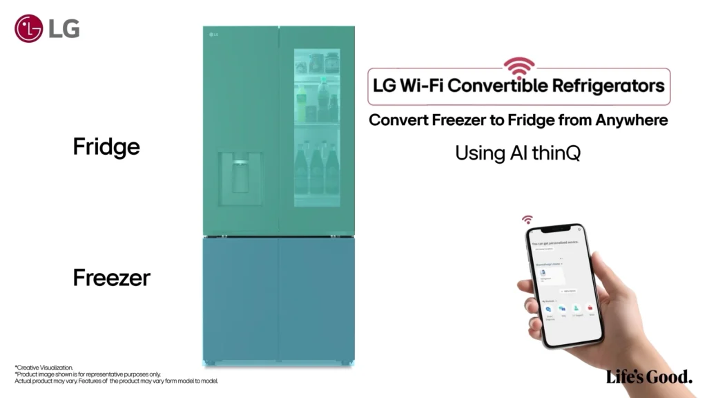 B25FFGMB WIFI convertible refrigerators