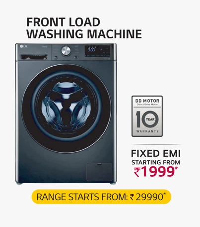 FRONT LOAD WASHING MACHINE FIXED EMI OFF