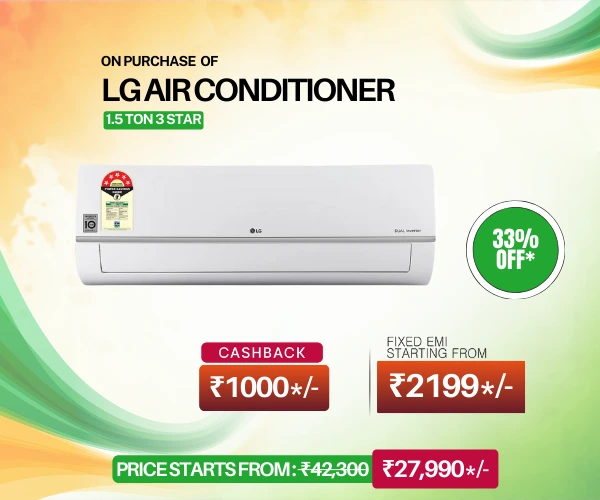 LG AIR CONDITIONER 1 5ton republic day offer