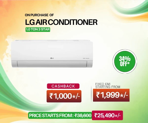 LG AIR CONDITIONER 1 ton republic day offer