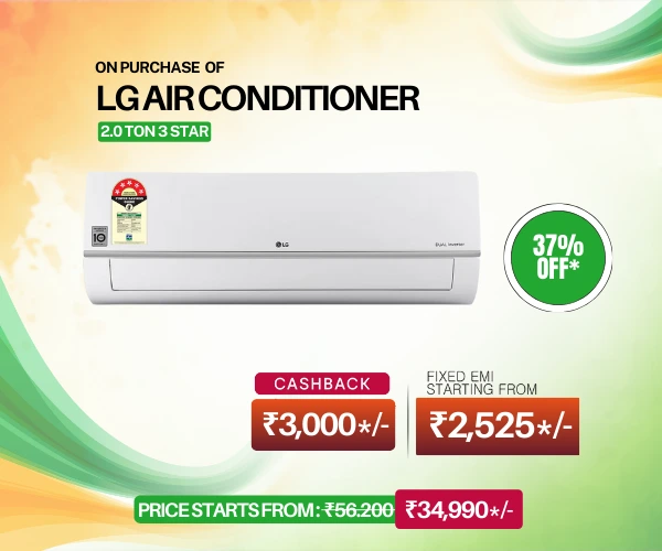 LG AIR CONDITIONER 2 ton republic day offer