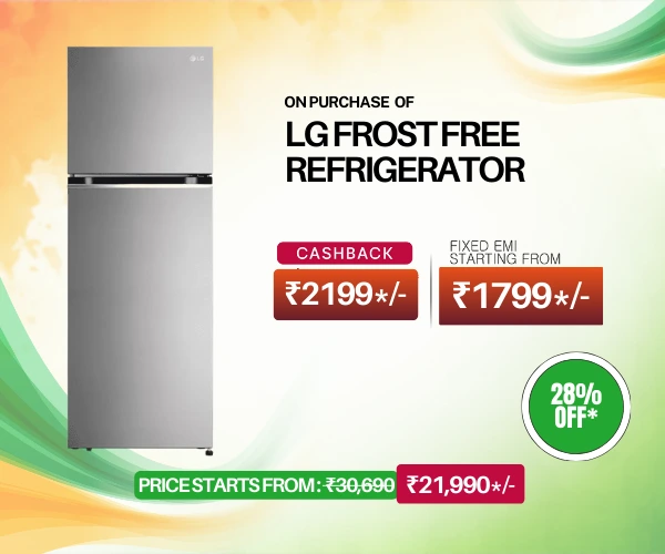 LG FROST FREE REFRIGERATOR republic day offer