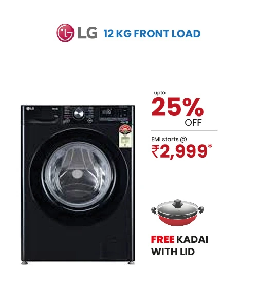 LG 12KG Front Load washing machine Ugain Offer