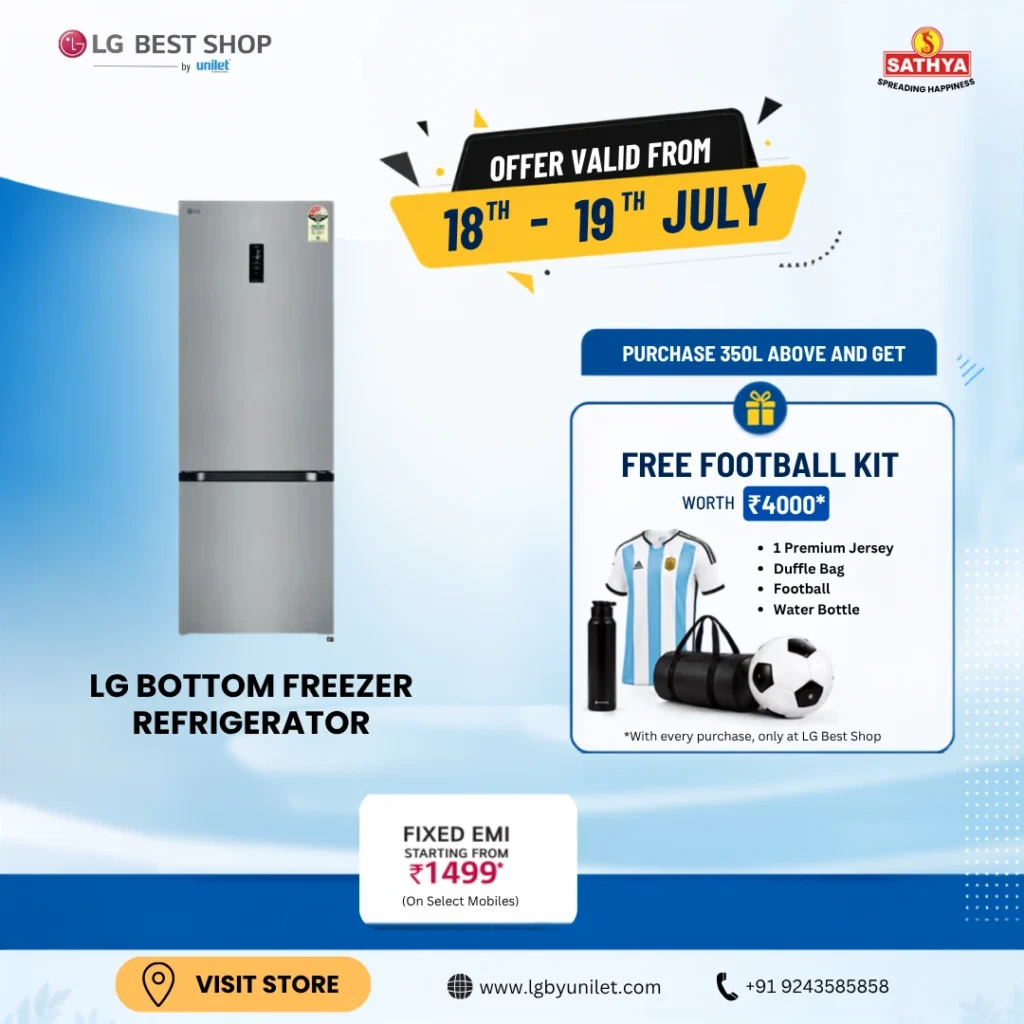 LG Bottom Freezer refrigerator