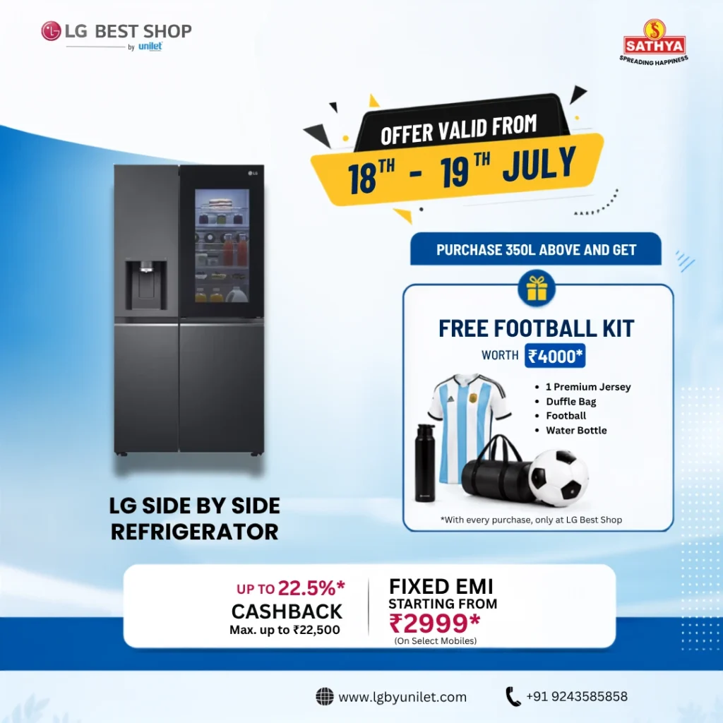lg SIDE BY SIDE REFRIGERATOR