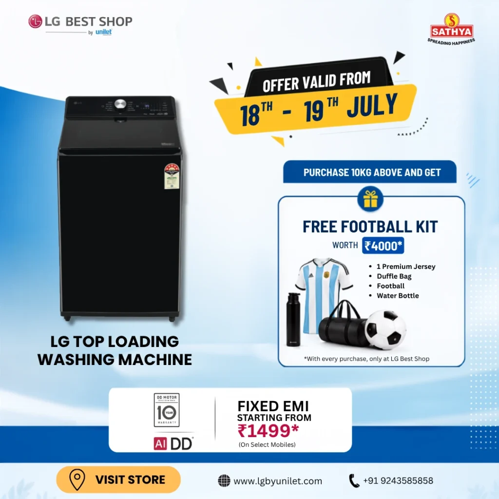 lg TOP LOADING WASHING MACHINE